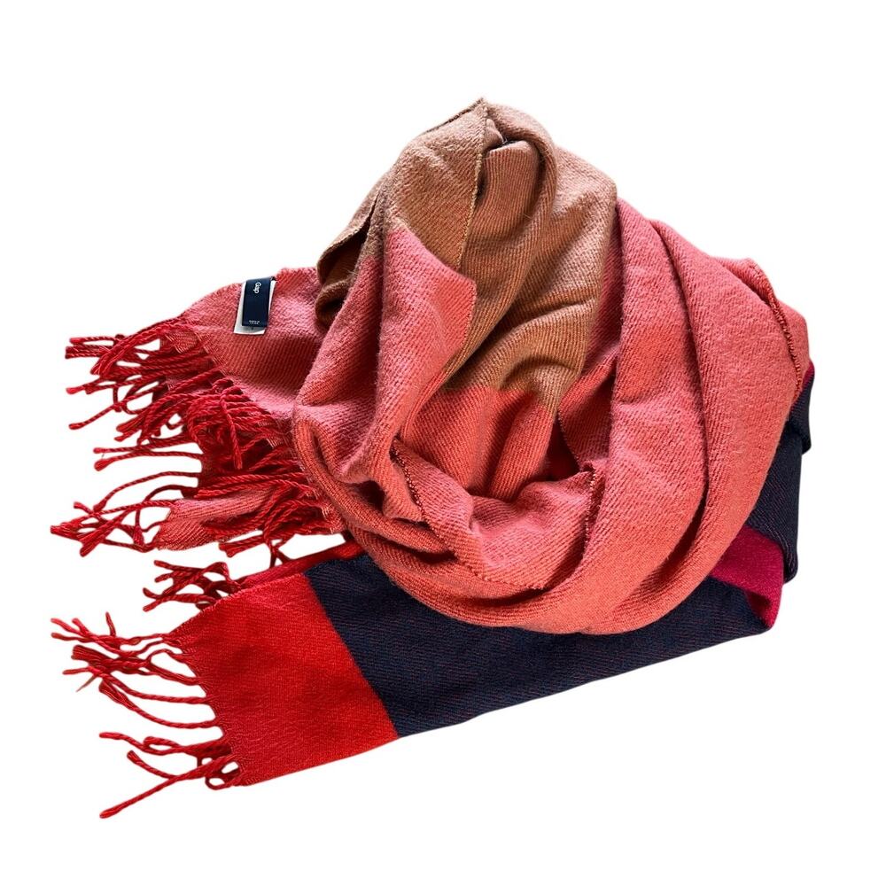 GAP | Fringed Scarf Color Block Multi-Colors